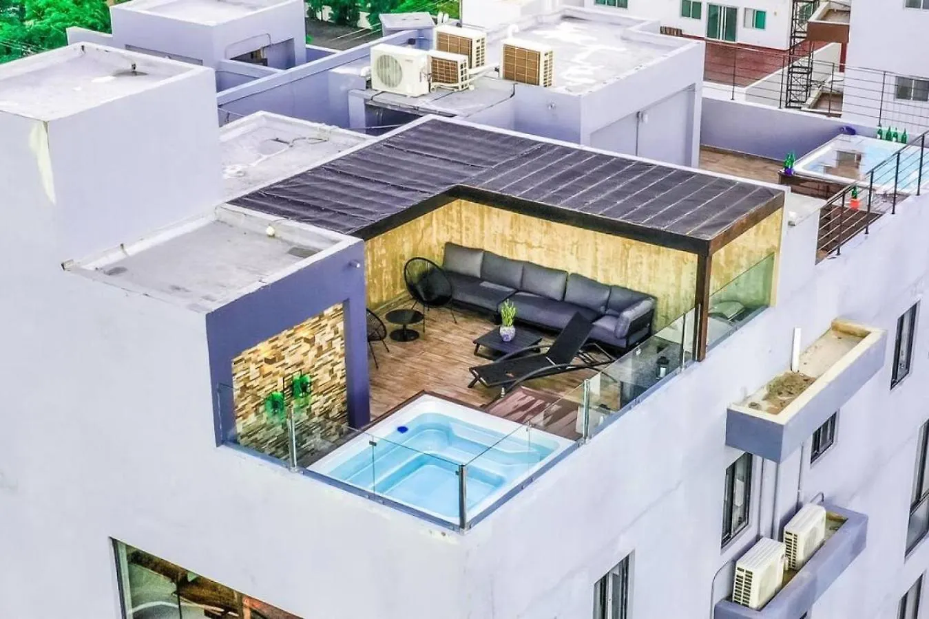 Rl 604 Romantic Penthouse Pvt Terrace, Jacuzzi And Bbq Santo Domingo Den Dominikanske Republik